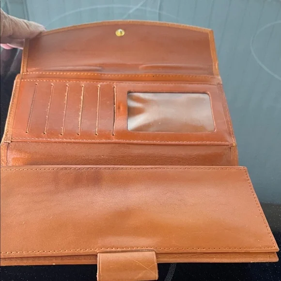 Dooney & Bourke All Weather Kisslock Pebbled Leather Womens Clutch wallet Vintag - Picture 3 of 5